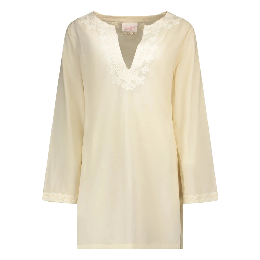 Mc2 Saint Barth Beige Cedy Dress - Female - Short Dresses - M - Dresses