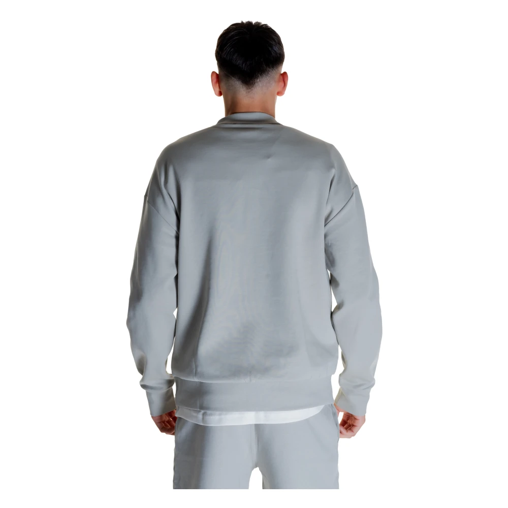 Calvin Klein Geborduurd Logo Sweater Collectie Katoen Polyester Gray Heren