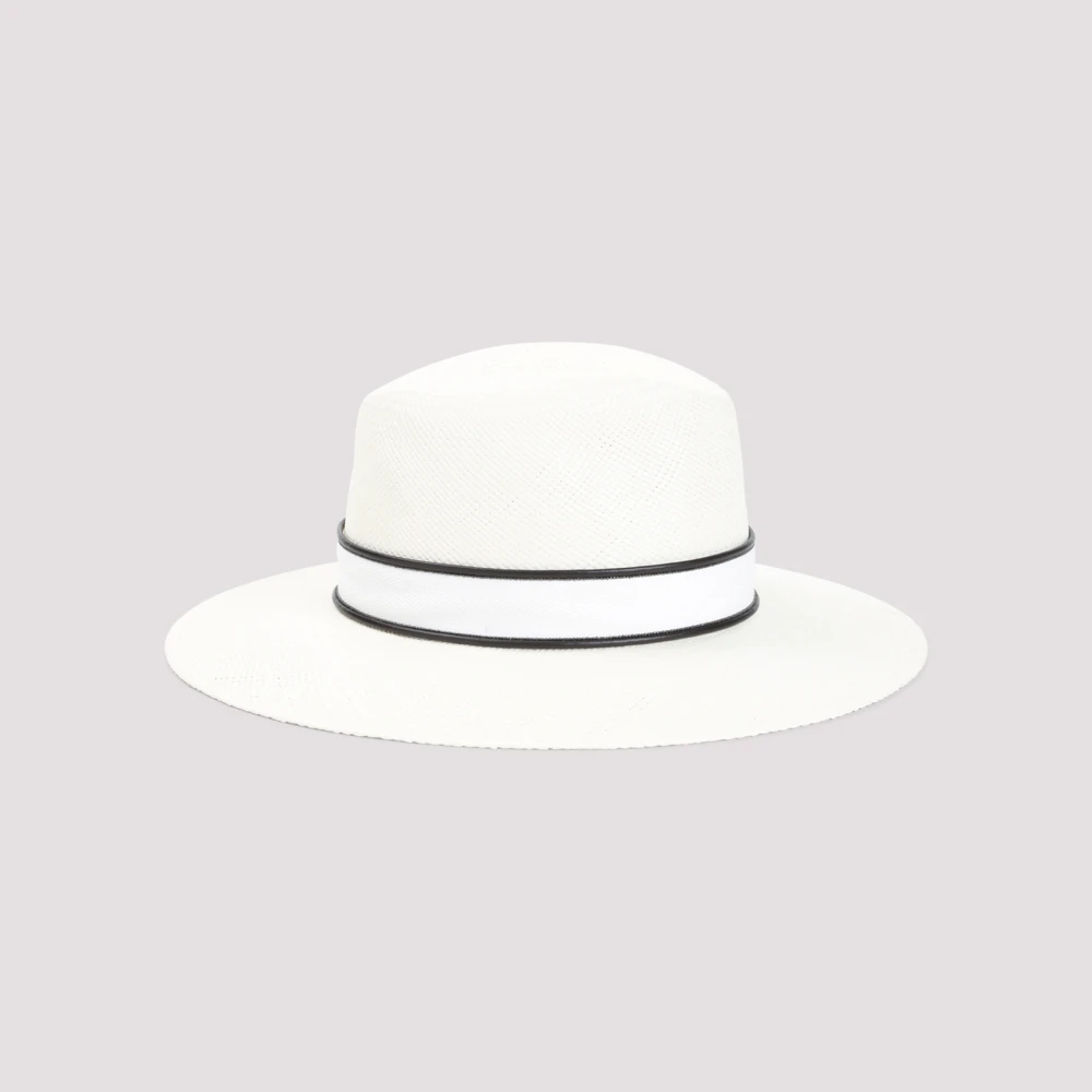 BRUNELLO CUCINELLI Witte Hoed met Stijl C159 White Dames