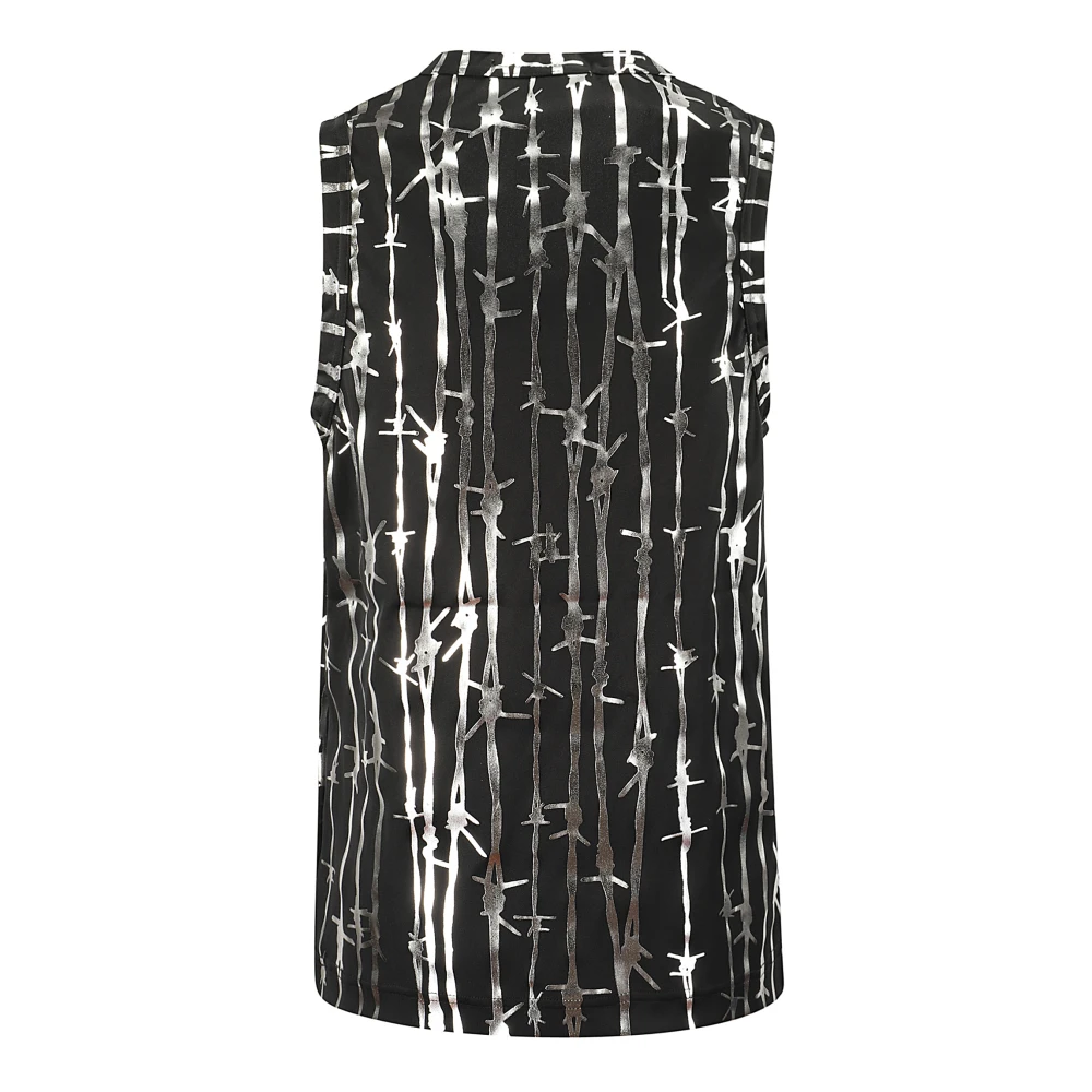 Comme des Garçons Mouwloze top met grafische print Multicolor Dames