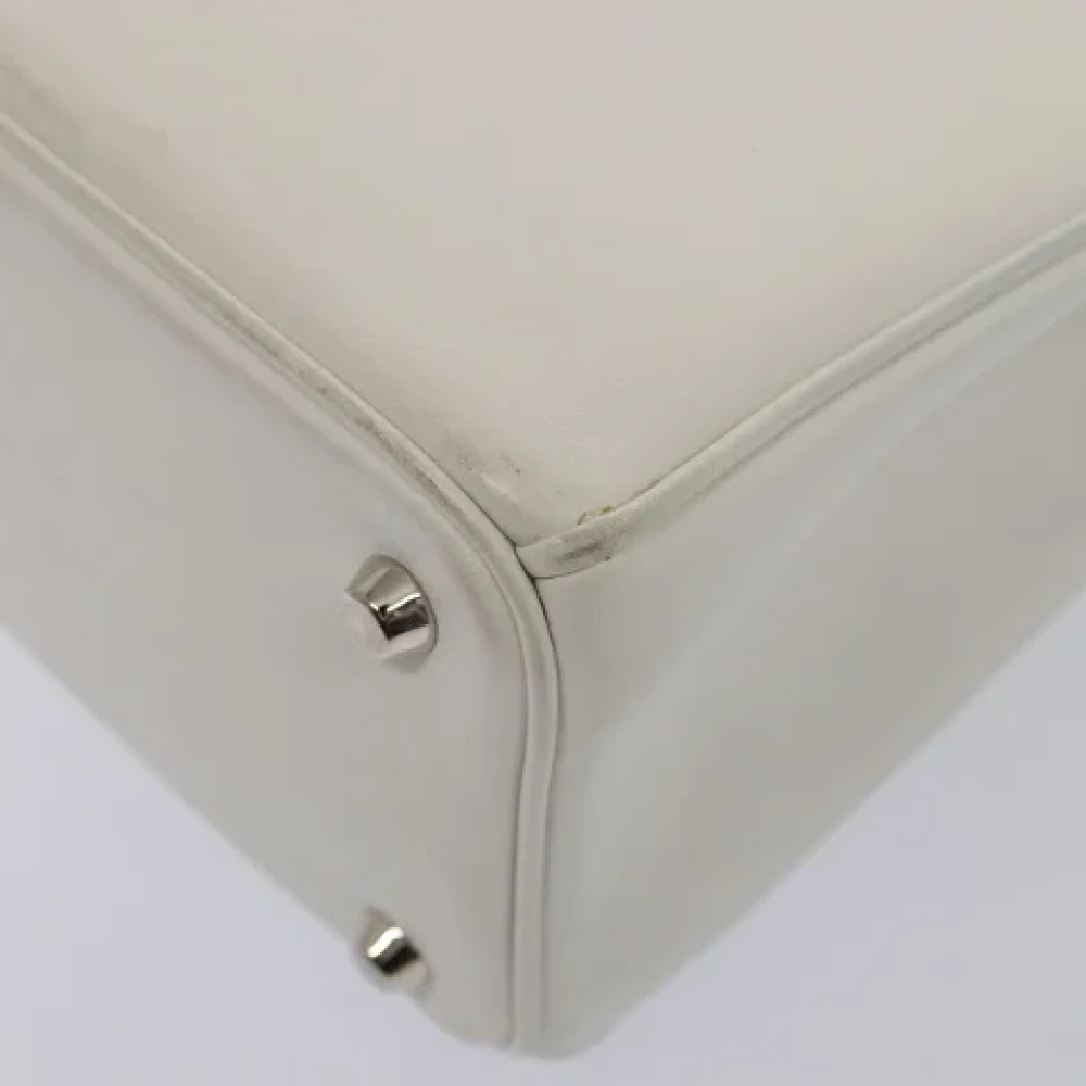 Dior Vintage Pre-owned Leather dior-bags Beige Dames