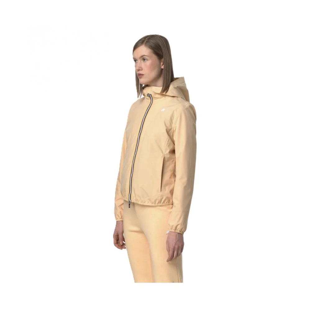 K-way Polyester Jassen en Parka's Beige Dames
