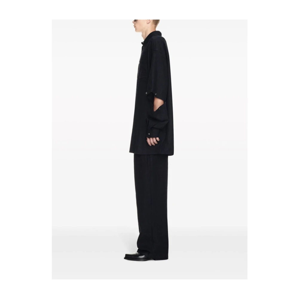 Off White Wide Trousers Black Heren