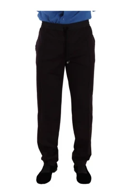 Burgundy Bomull Joggers