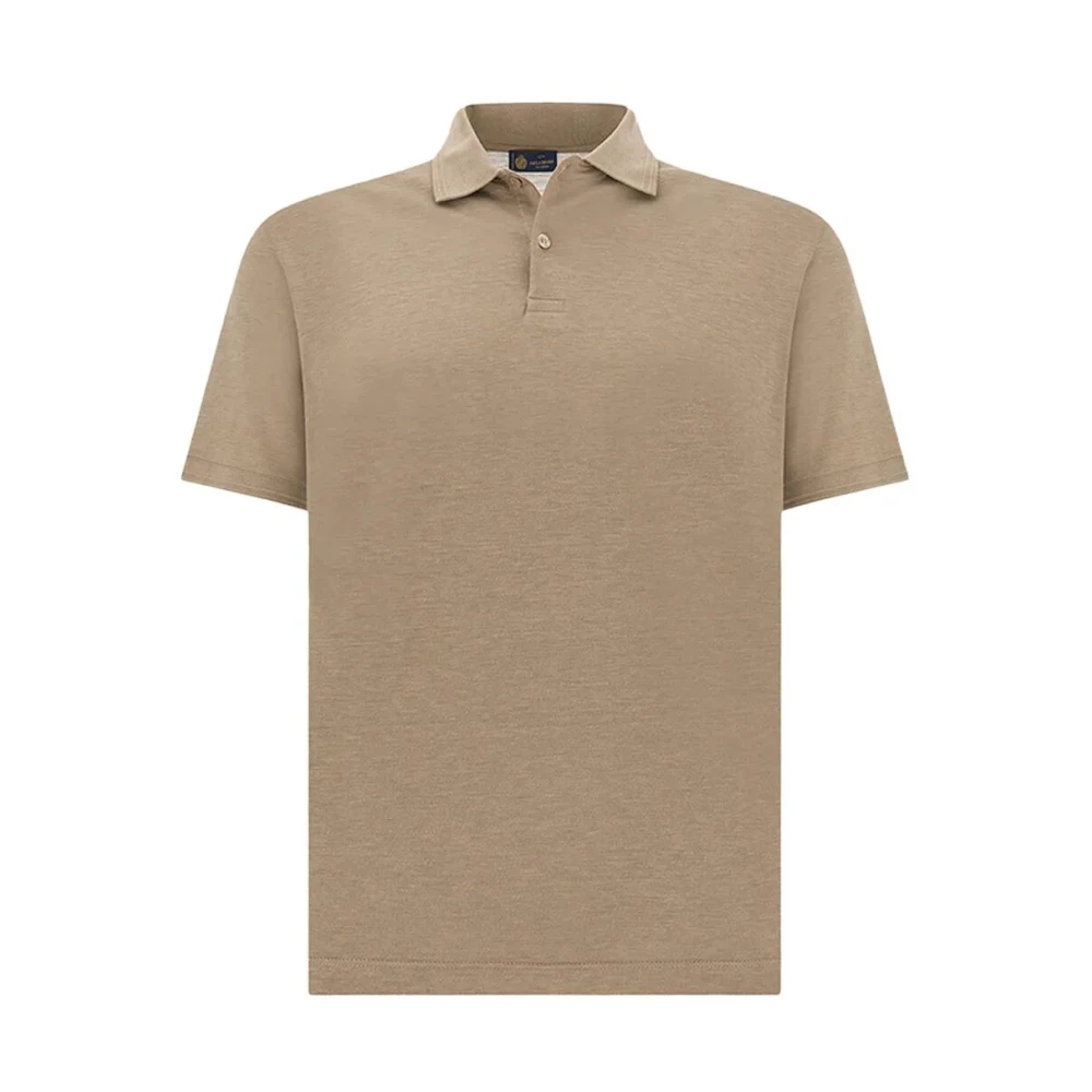 Paul & Shark Men's Beige Cotton And Silk Polo - Polo Shirts - 2XL - Tops