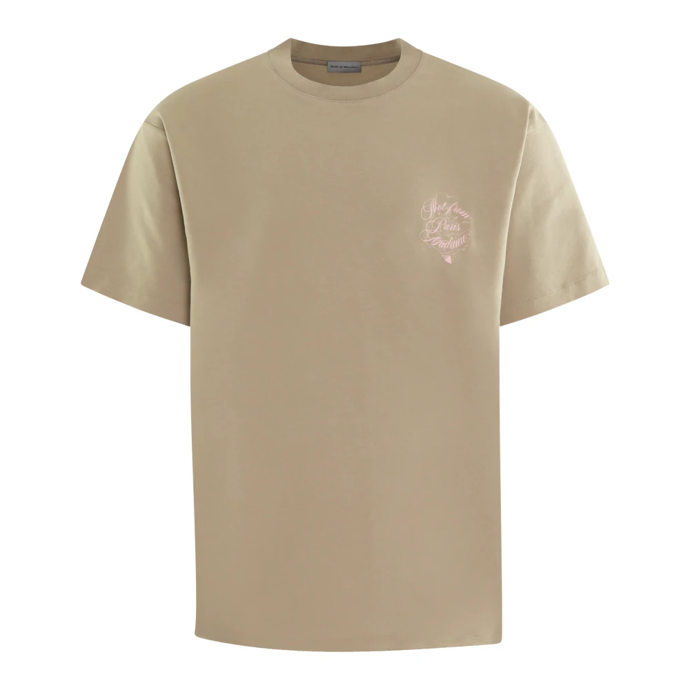 Drole de Monsieur Heren T-Shirt Vaas Beige Heren