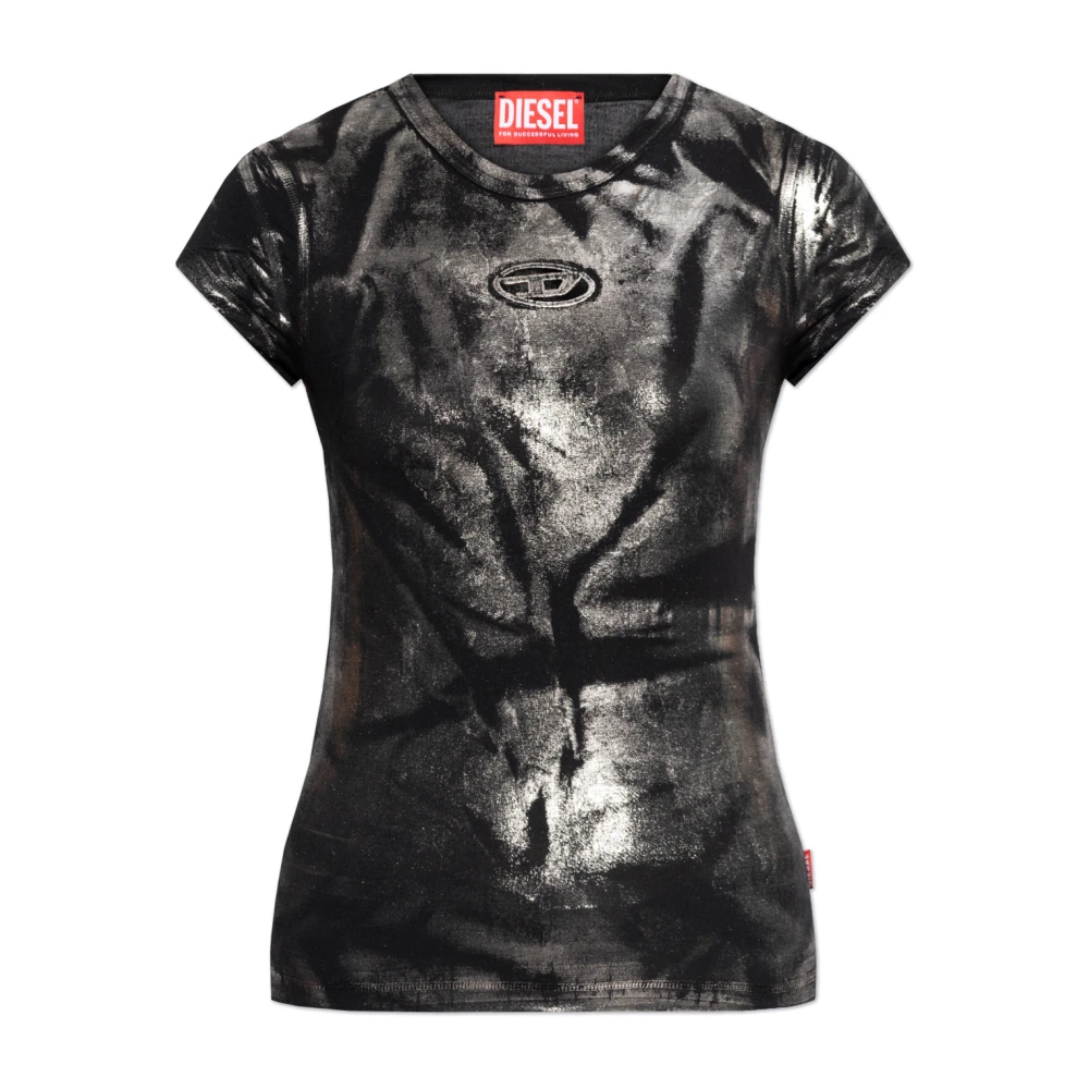 Diesel Top T-Angie-P1 Black Dames