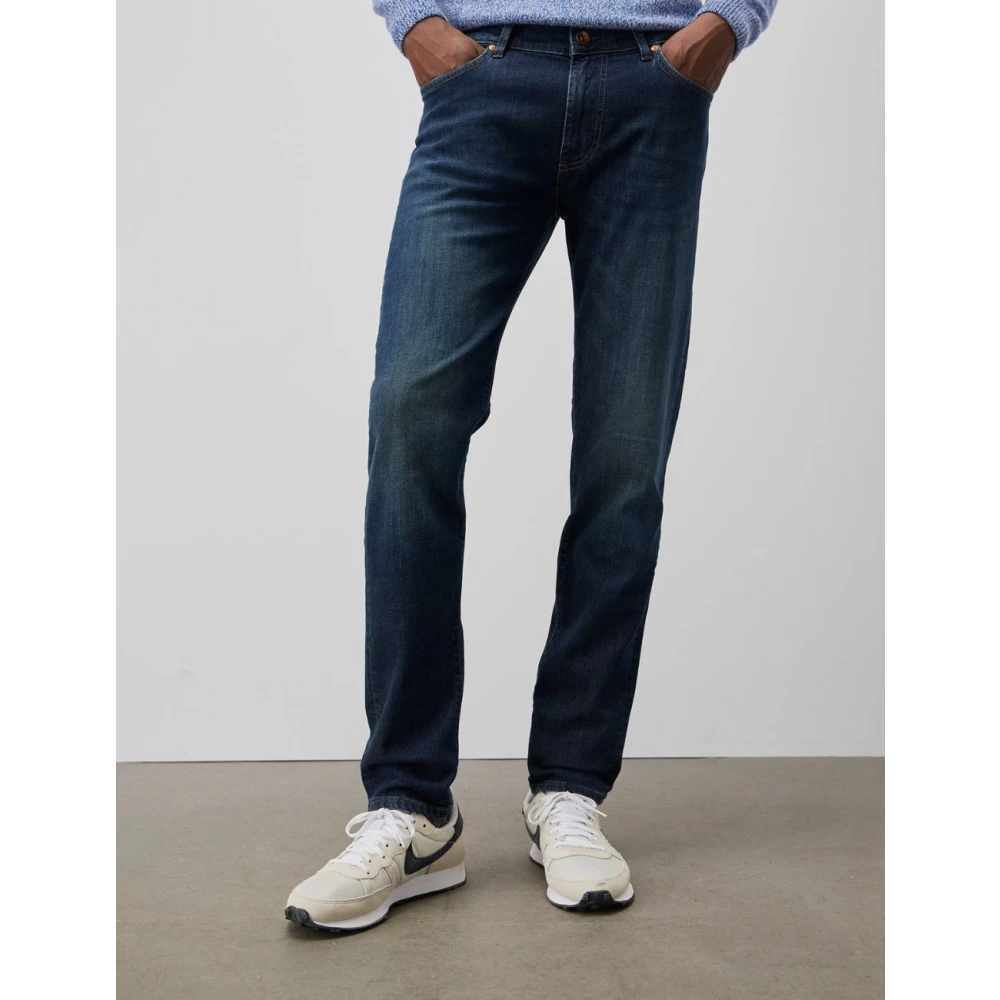 Roy Roger's Donkere Wassing Slim-Fit Jeans Blue Heren