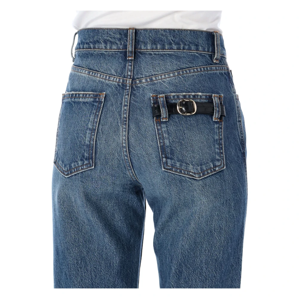 Coperni Blauwe Straight Leg Denim Jeans Blue Dames