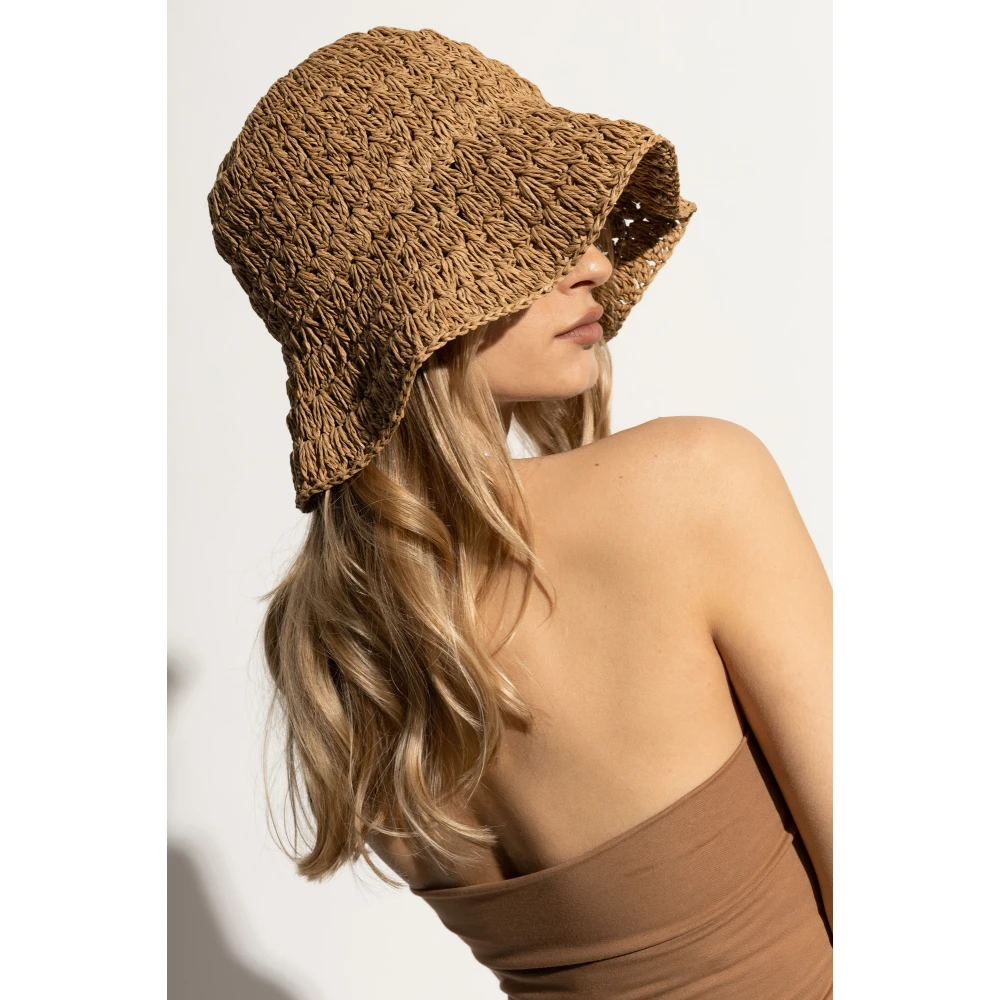 By Malene Birger Gevlochten hoed Strawie By Herenne Birger Beige Dames