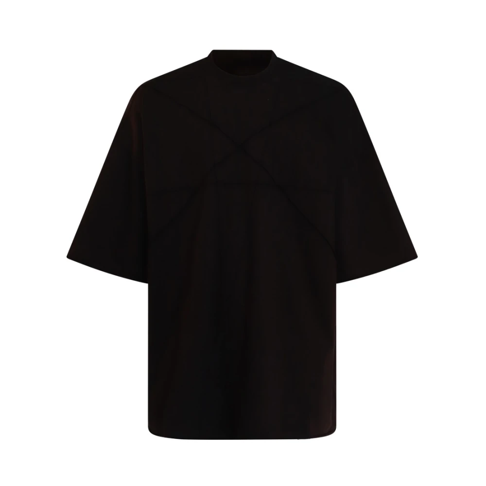 Rick Owens Zwart Katoenen T-shirt en Polo Black Heren