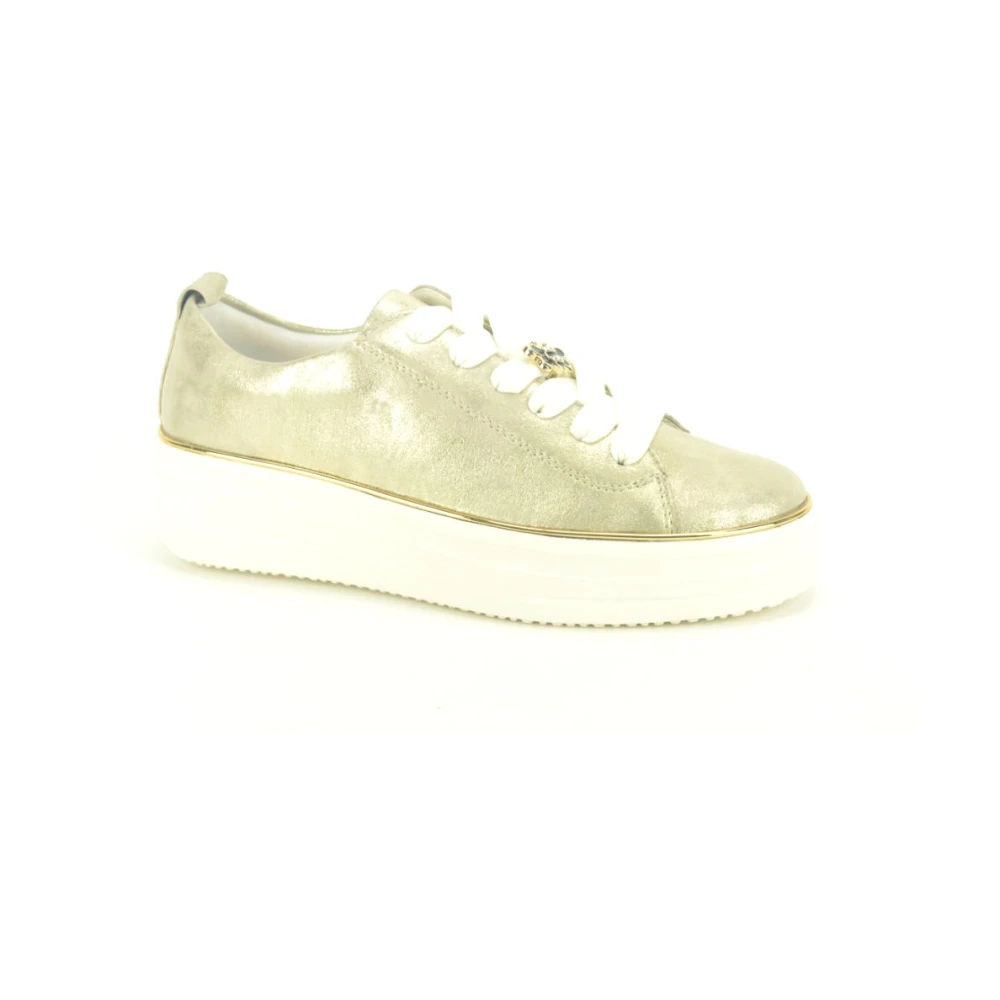 Remonte Gouden Sneaker N. DZ Dames Schoenen Geel
