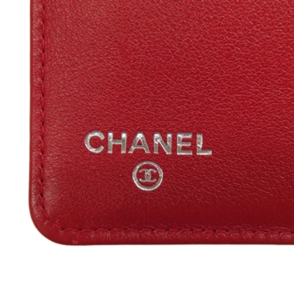 Chanel Vintage Pre-owned Leather wallets Red Dames