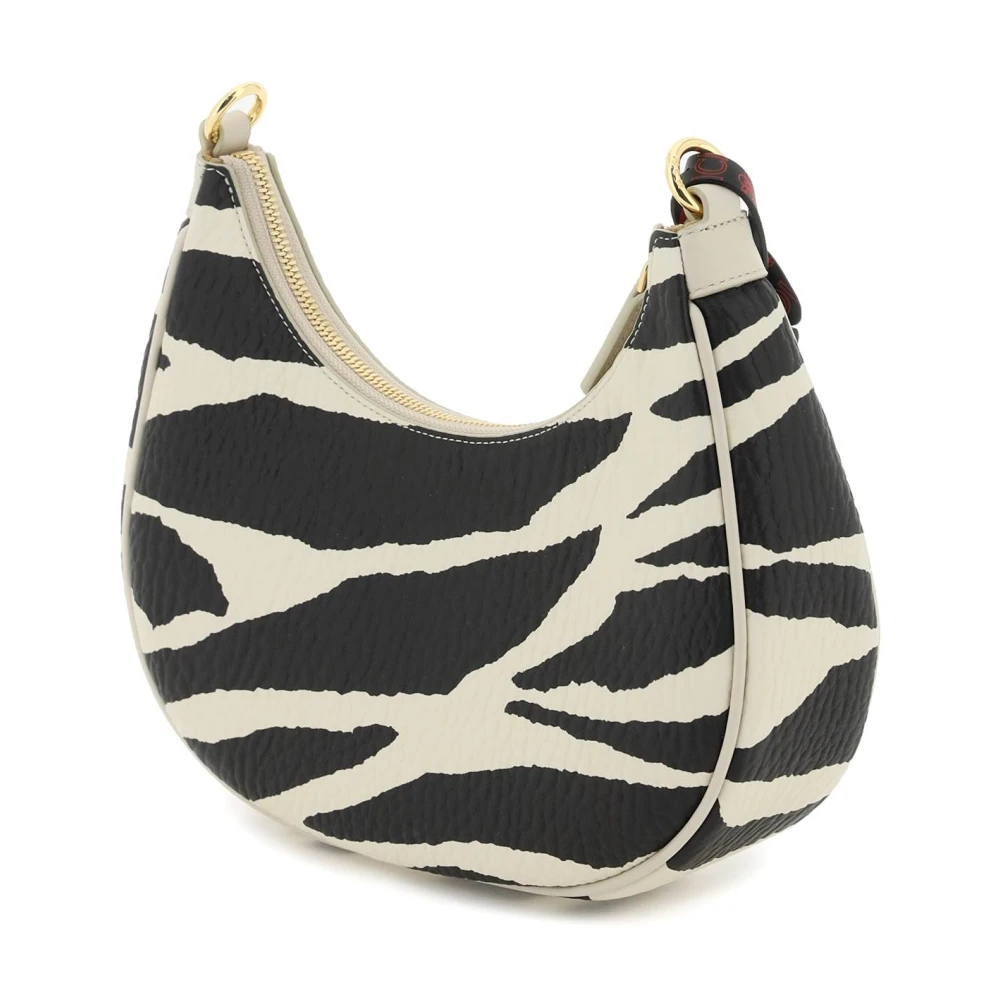 MCM Zebra Print Leren Mini Hobo Tas Multicolor Dames