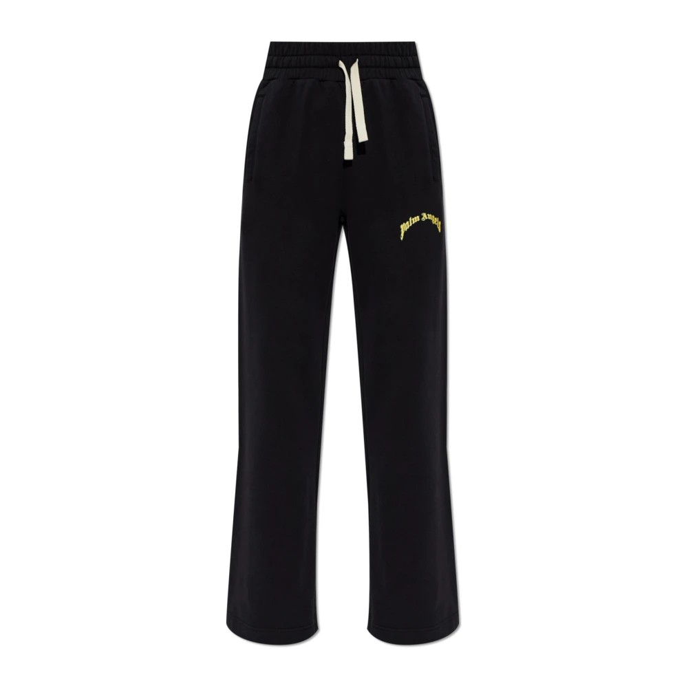 Palm Angels Damen Schwarz Hosen, K, Mgröße:
