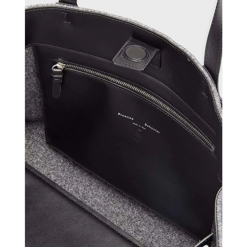 Proenza Schouler Vilt tote tas met riem Blue Dames