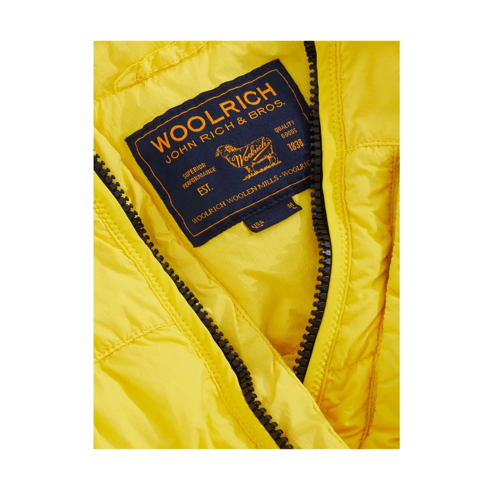 Woolrich Vibrerende Gele Heren Outdoor Jas Yellow Heren