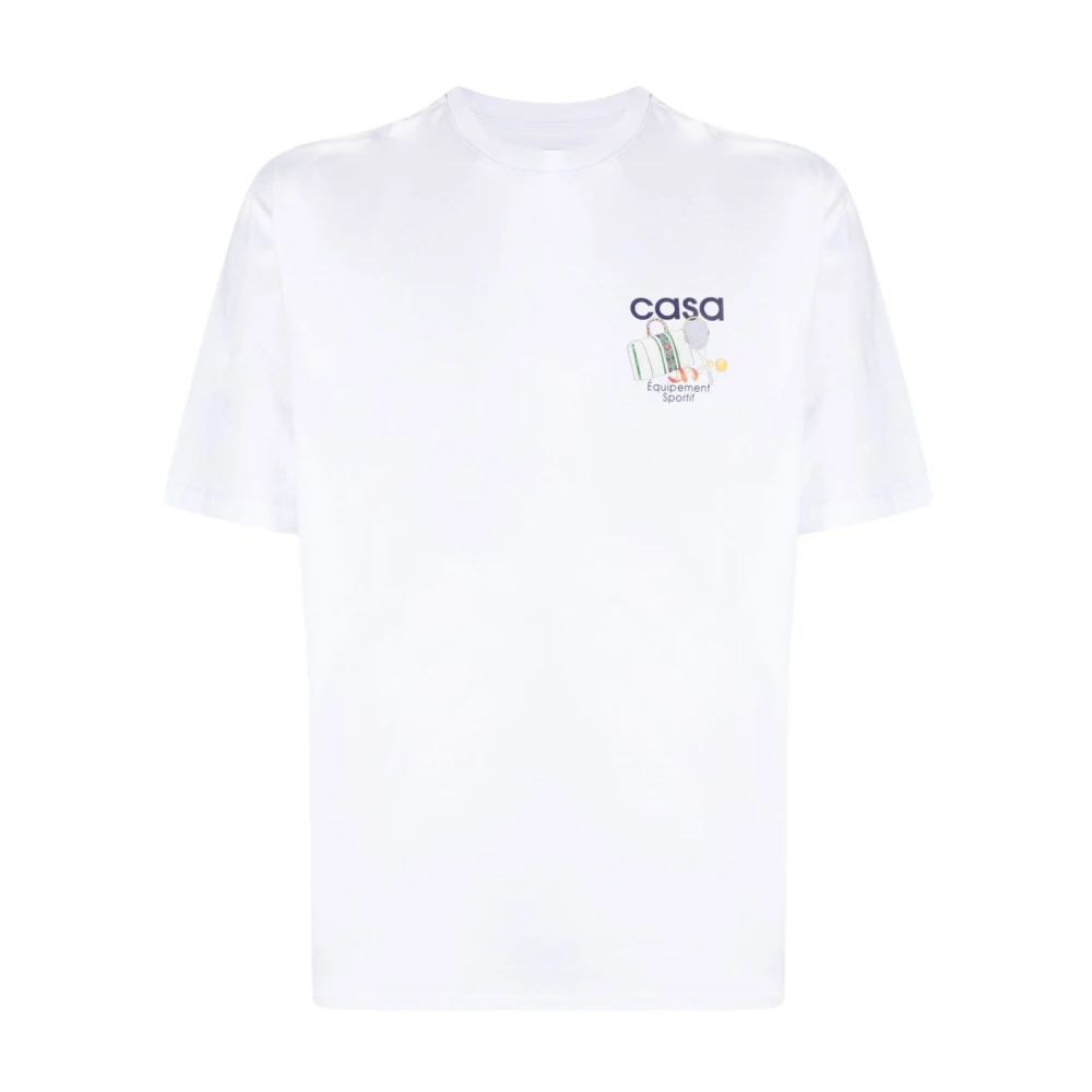 Casablanca Sportieve Witte T-shirts en Polos White Heren
