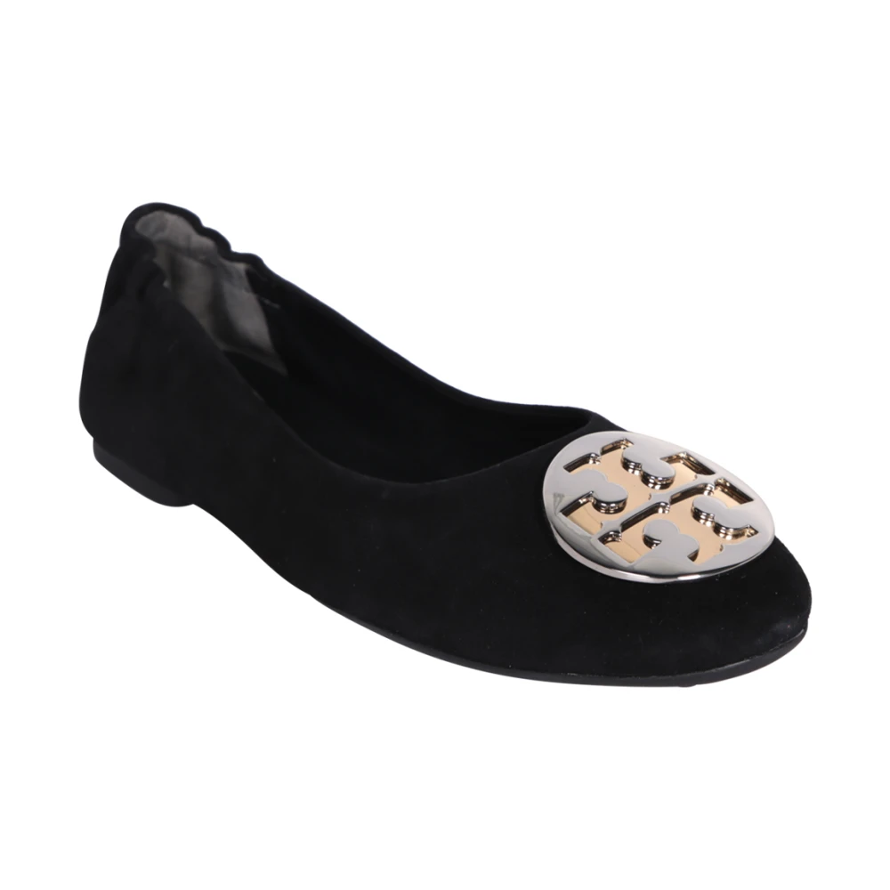 TORY BURCH Zwarte Ballerina Tijdloze Elegantie en Klassieke Charme Black Dames