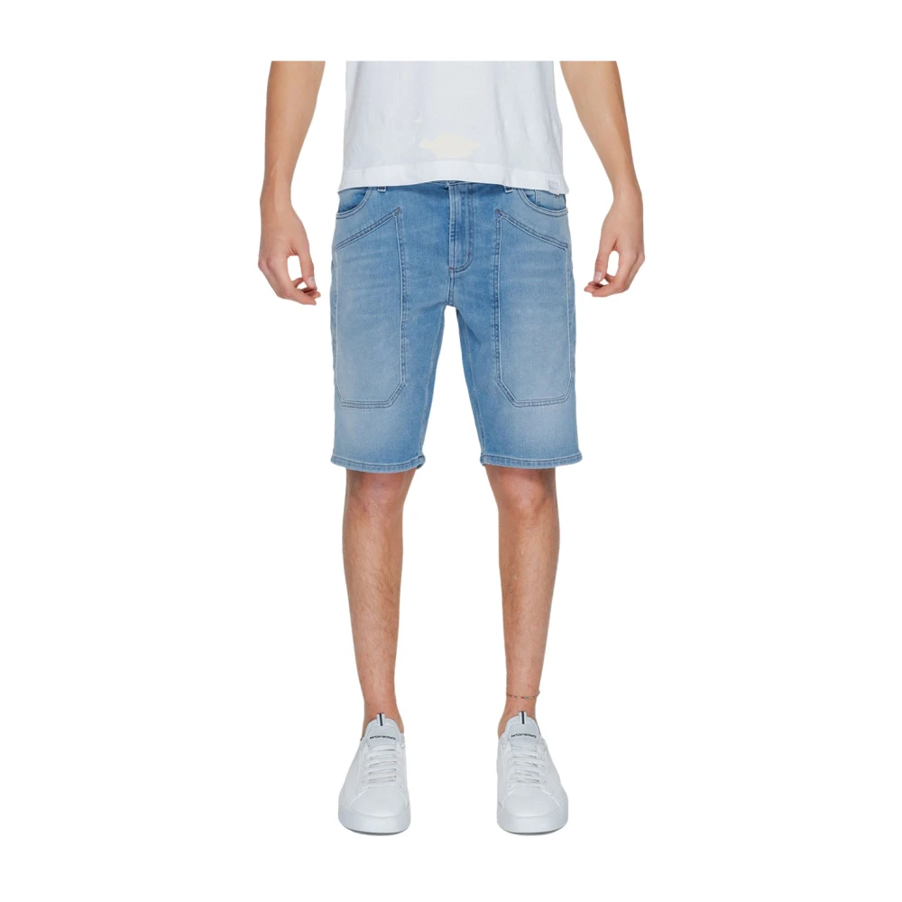 Jeckerson Men's Blue Denim Bermuda Shorts Light - Denim Shorts - W30 - Shorts