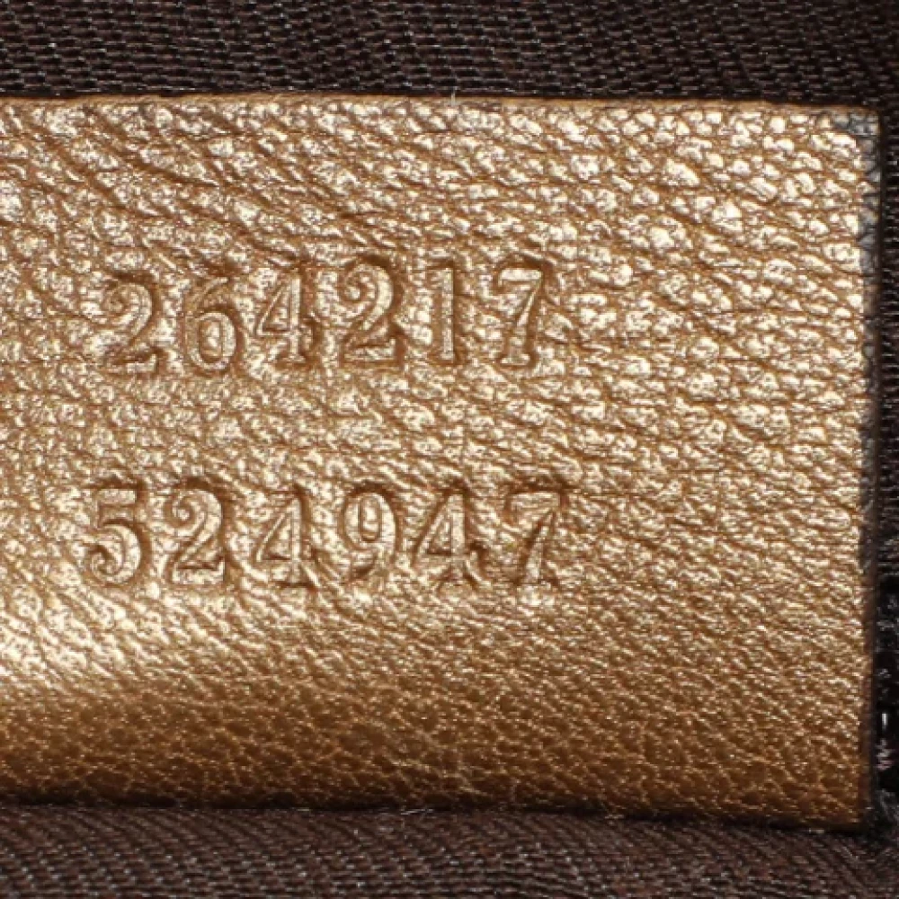 Gucci Vintage Pre-owned Leather gucci-bags Beige Dames