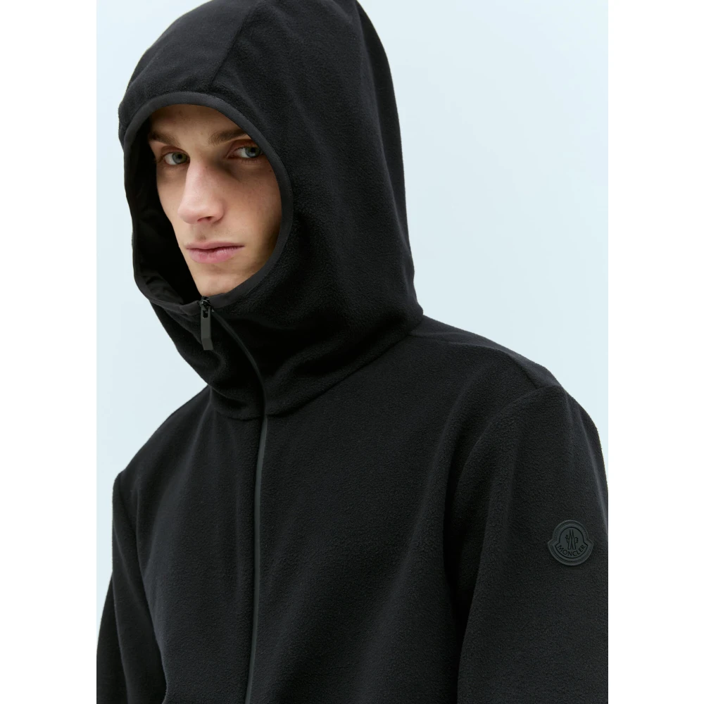 Moncler Tech Panel Hoodie Black Heren