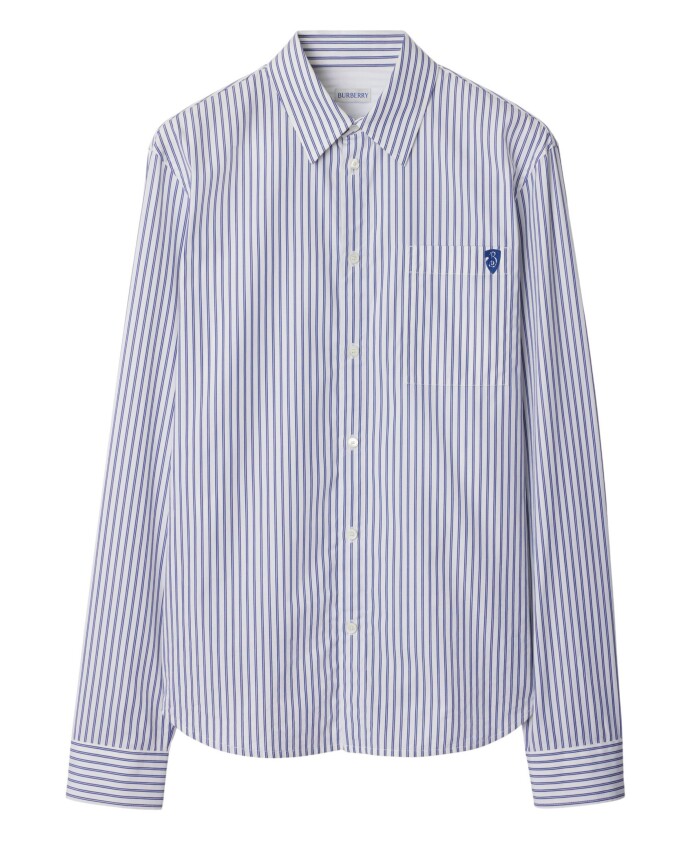chemise-bleue-button-up-avec-b-shield