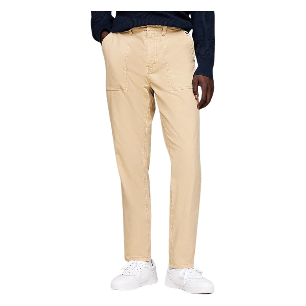 Tommy Hilfiger Beige Chino Katoenen Broek Beige Heren