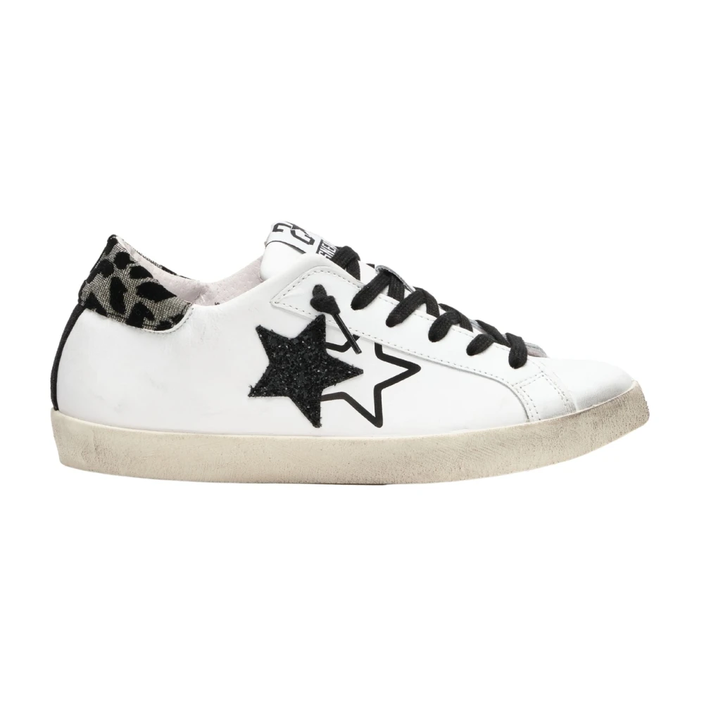 2Star Witte Leren Sneakers Elegant Comfort Dames Schoenen