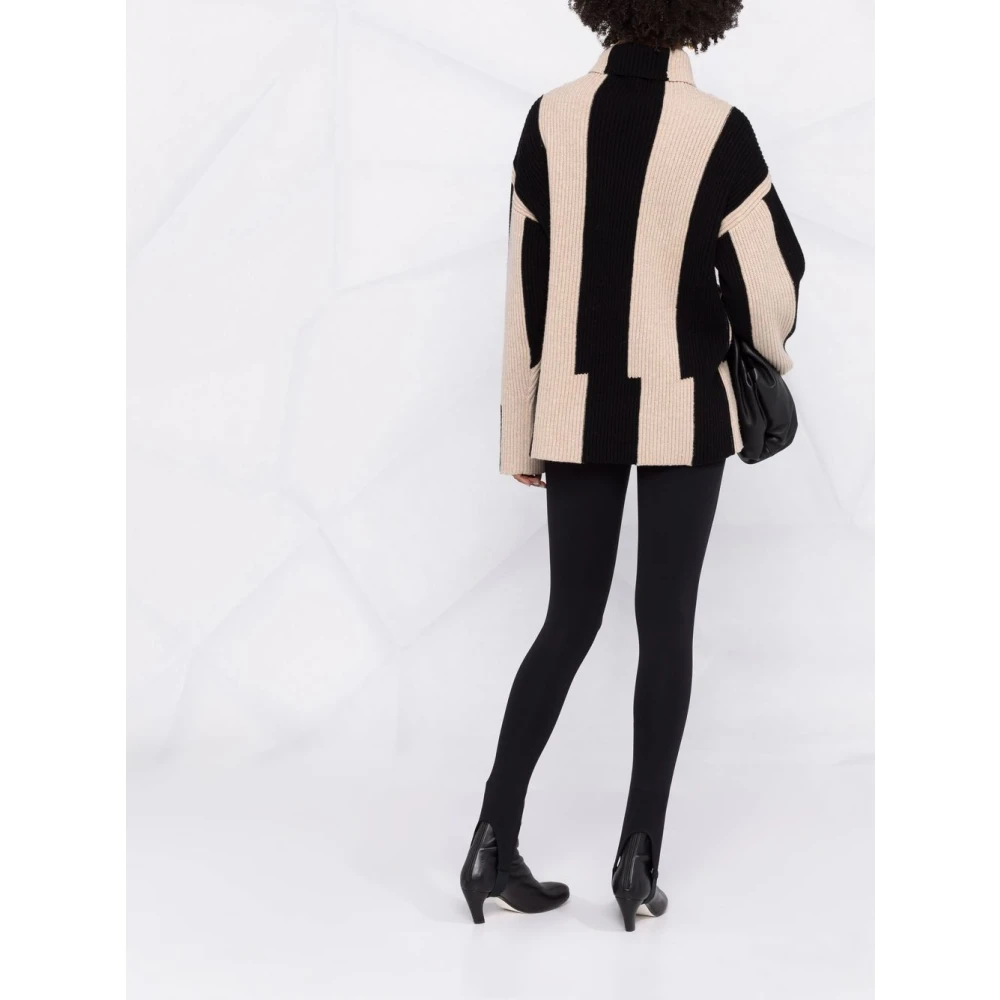 Wardrobe.nyc Zwarte hoge hals stijgbeugelleggings Black Dames