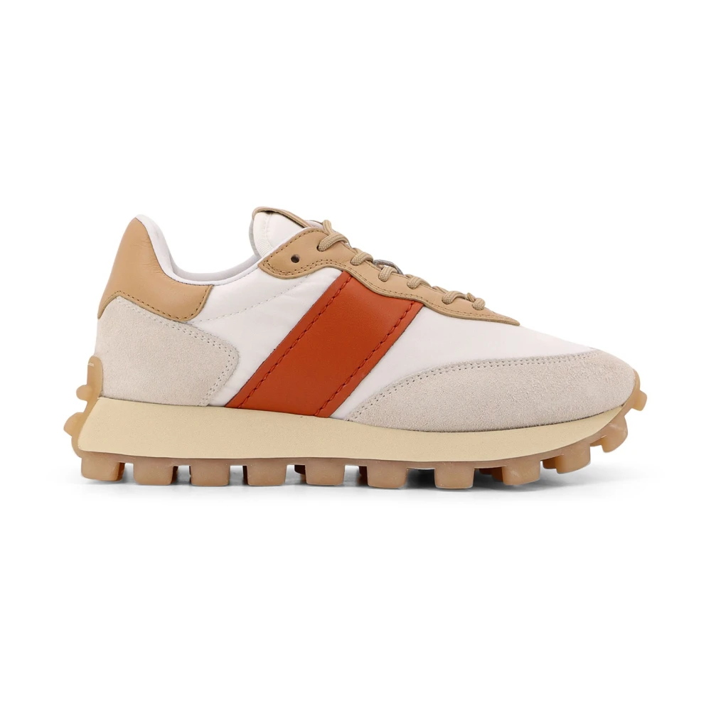 Tod’s Nylon Suede Veterschoenen Rubberen Zool Dames Schoenen Veelkleurig Multicolor