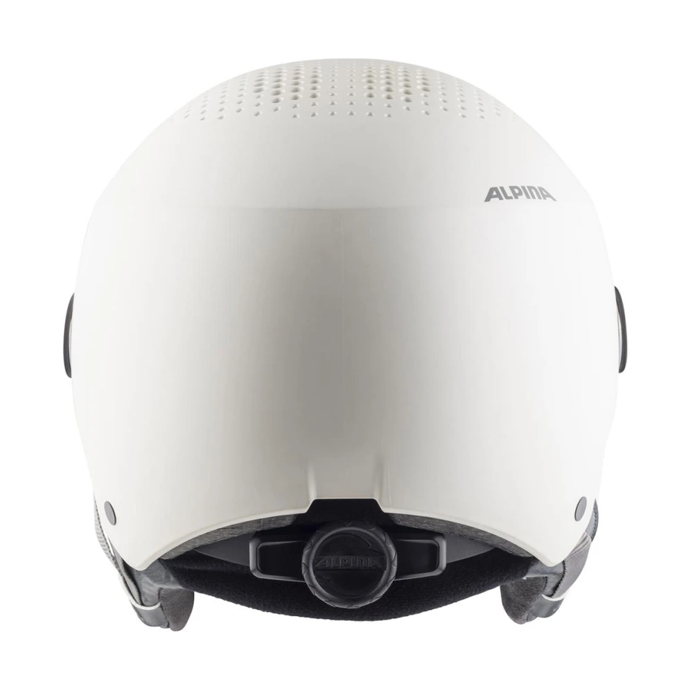 Alpina Wit Mat Vizier Q Lite Helm White Unisex