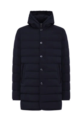 Loft Hoody Quiltad Lång Dunjacka