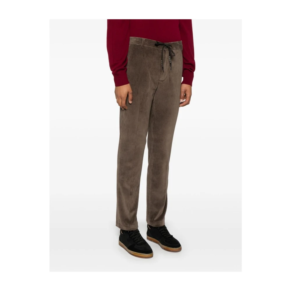 Circolo 1901 Bruine Corduroy Broek Trekkoord Taille Brown Heren