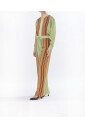 pantalon-large-soie-raye-vert