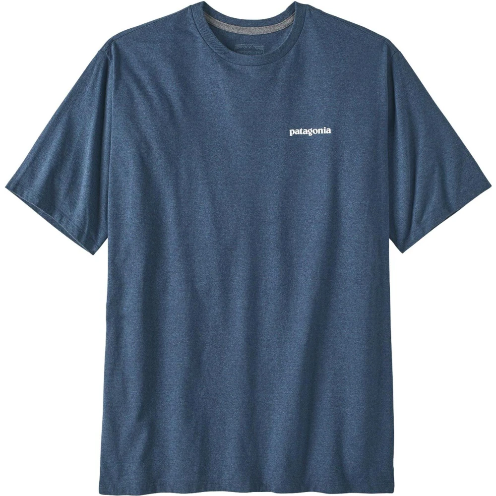Patagonia Logo T-shirt Utility Blauw Blue Heren