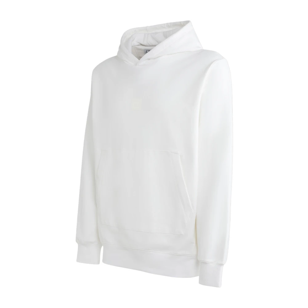 C.P. Company Witte Hoodie van Katoen met Zakken White Heren
