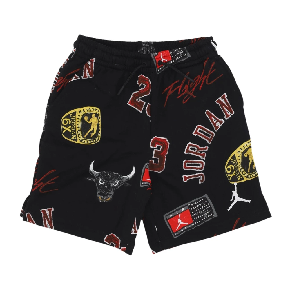 Jordan Tryckta Fleece Shorts Pojke Essentials Black, Unisex