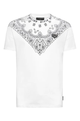 Round Neck T-Shirt Paisley Bandana