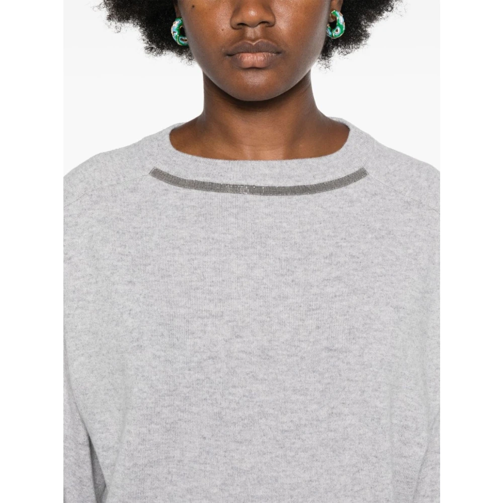BRUNELLO CUCINELLI Grijze Sweatshirt Aw24 Damesmode Gray Dames