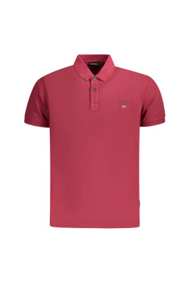 polo-homme-en-coton-rouge