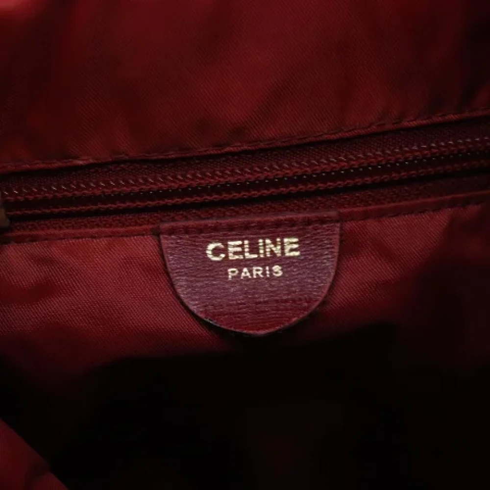 Celine Vintage Pre-owned Fabric backpacks Red Dames