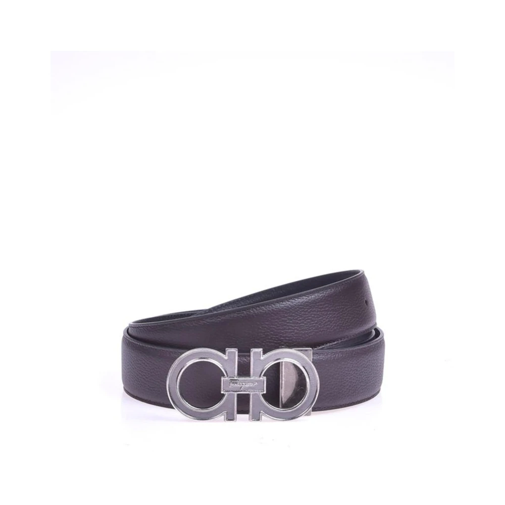 Salvatore Ferragamo Men's Black Belt Medium