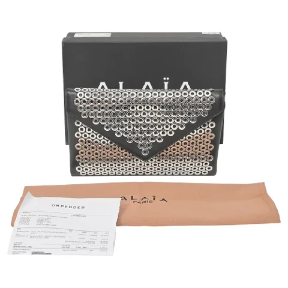 Alaïa Pre-owned Leather clutches Black Dames