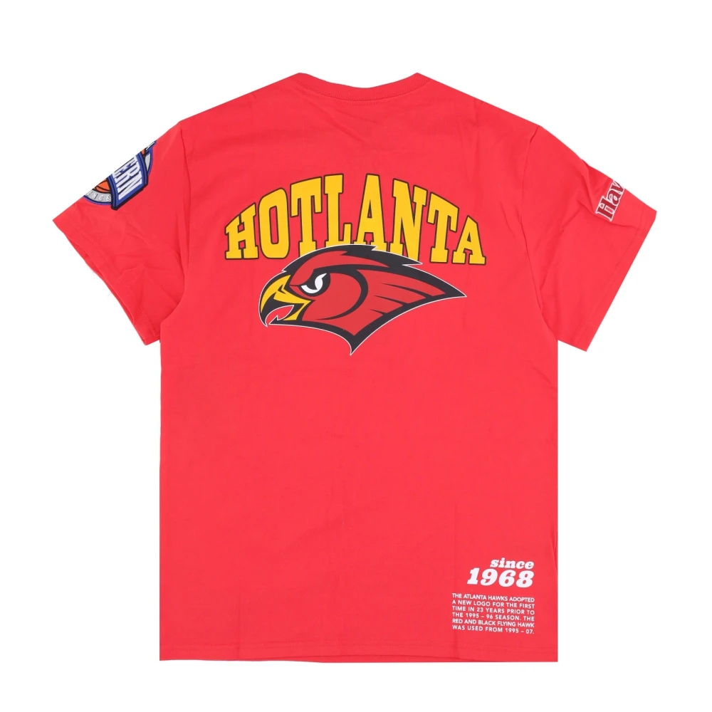 Mitchell & Ness Atlanta Hawks NBA Team T-shirt Red Heren