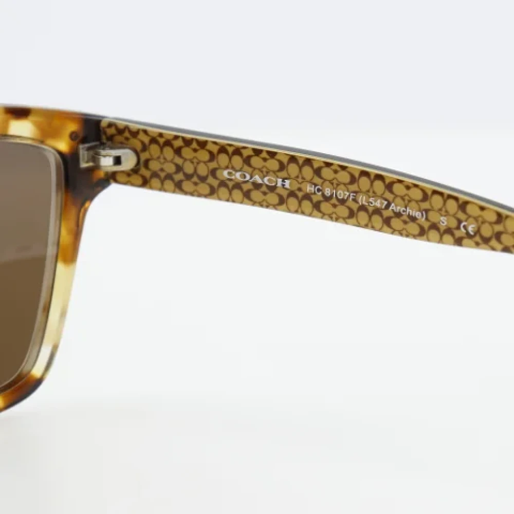 Coach Pre-owned Plastic sunglasses Brown Dames
