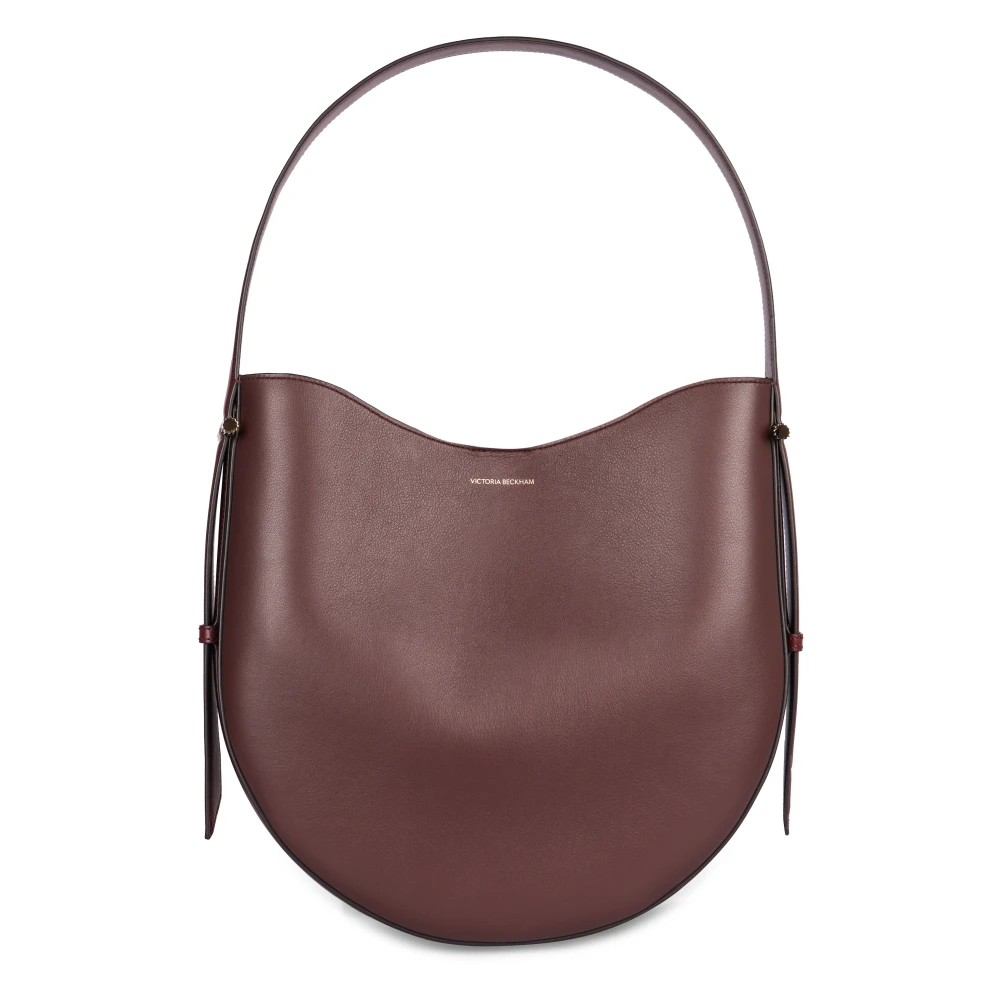 Victoria Beckham Leren Hobo Tas met Top Handvat Red Dames