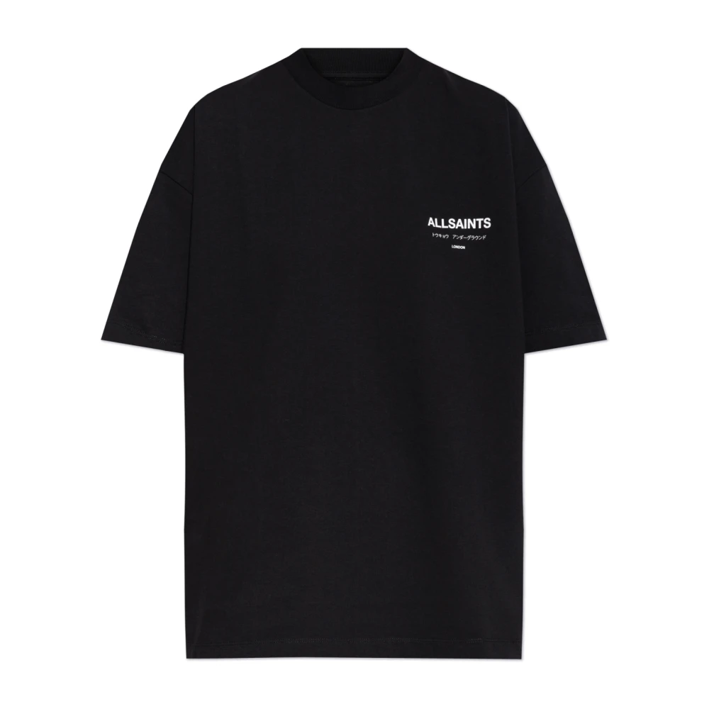 AllSaints T-shirt Underground Black Dames