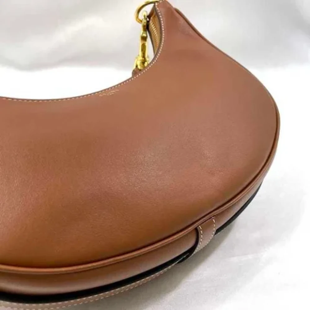Celine Vintage Pre-owned Leather shoulder-bags Brown Dames