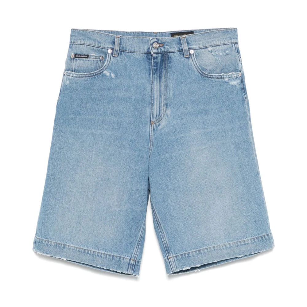 Dolce & Gabbana Blauwe Shorts voor Mannen Blue Heren